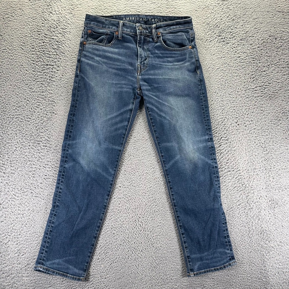 American Eagle Outfitters Jeans Men 32x30 Blue Cotton Denim Straight Leg Stretch
